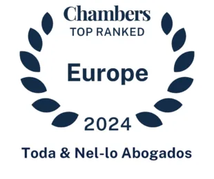 Four practice areas and seven partners of Toda & Nel-lo, recognised by Chambers Europe 2024